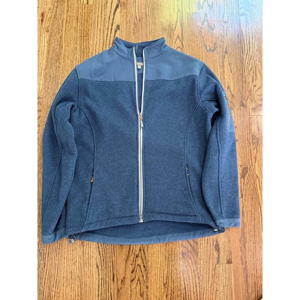 Peter Millar Crown Sport Men’s Navy Full-Zip Hybrid Fleece Jacket Size Medium